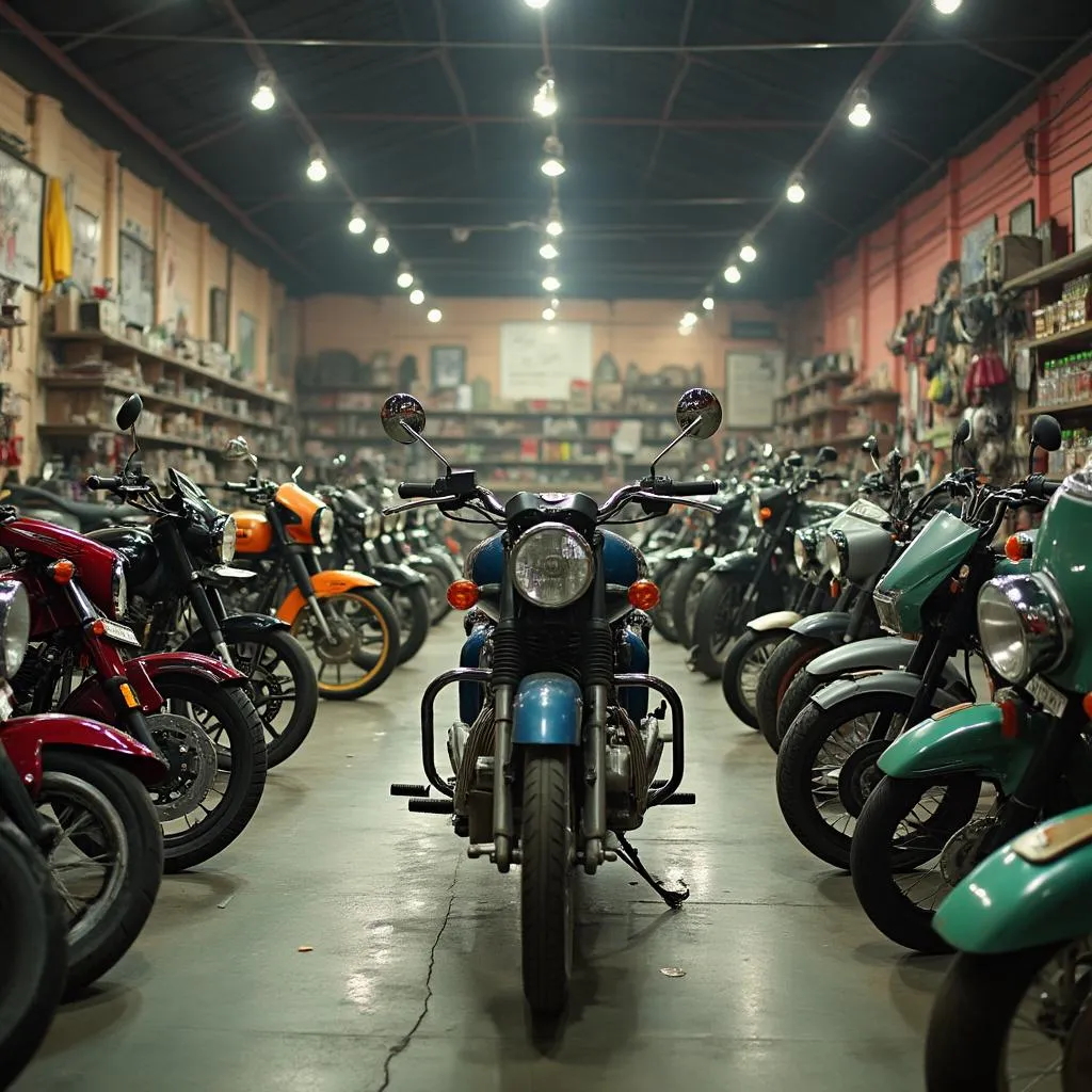 মোটরবাইক বাজারের প্রধান শোরুম