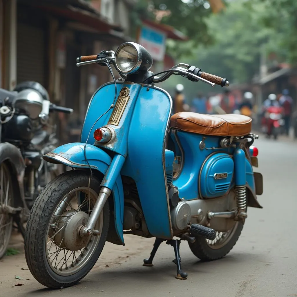 নীল কমিউটার বাইক