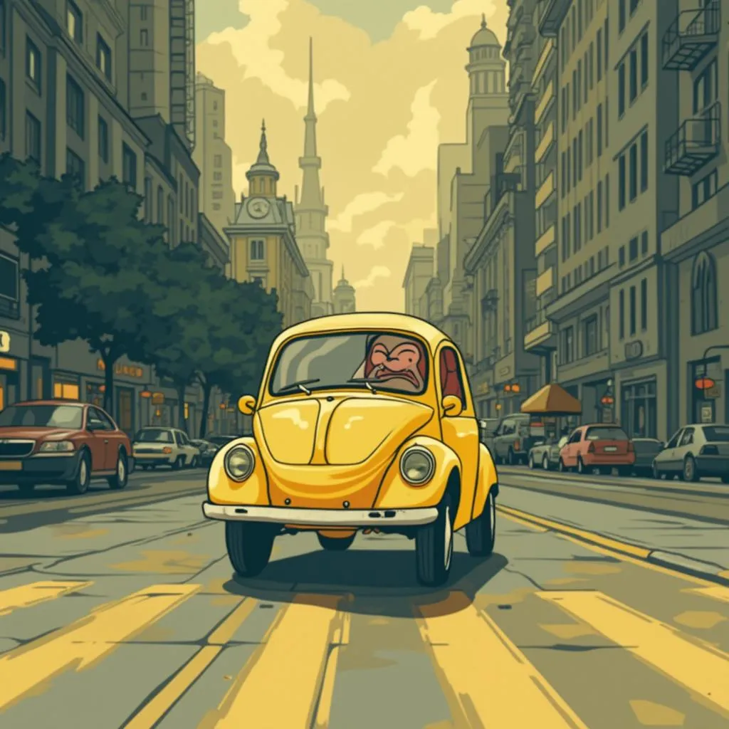 হলুদ মোপেড