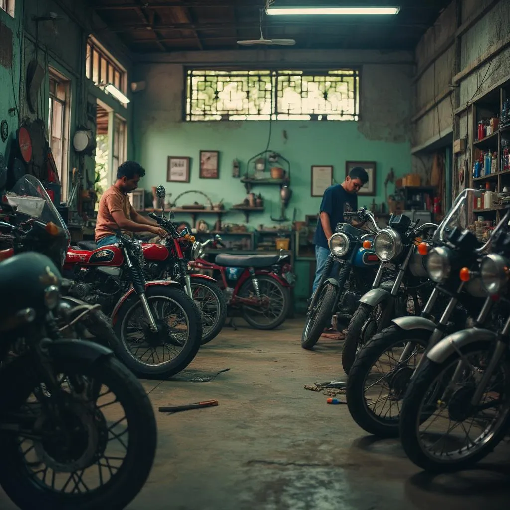 মোটরসাইকেল ওয়ার্কশপ